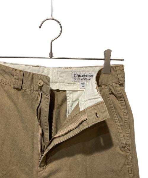 L'appartement（アパルトモン）L'appartement (アパルトモン) Chino Pants ブラウン サイズ:36の古着・服飾アイテム