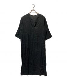 MUSE de Deuxieme Classe（ミューズ ドゥーズィエム クラス）の古着「LINEN long ワンピース」｜ブラック
