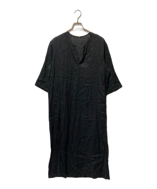 MUSE de Deuxieme Classe（ミューズ ドゥーズィエム クラス）MUSE de Deuxieme Classe (ミューズ ドゥーズィエム クラス) LINEN long ワンピース ブラック サイズ:FREEの古着・服飾アイテム
