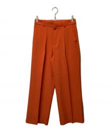 L'appartement（アパルトモン）の古着「Double cloth Tuck Pants」｜オレンジ