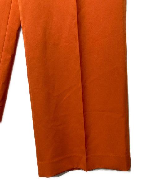 L'appartement（アパルトモン）L'appartement (アパルトモン) Double cloth Tuck Pants オレンジ サイズ:36の古着・服飾アイテム