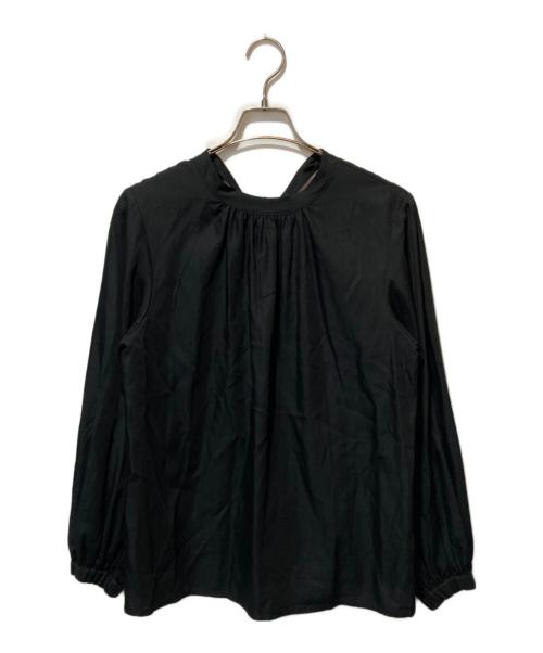 L'appartement（アパルトモン）L'Appartement (アパルトモン) Crew neck Gather Blouse ブラック サイズ:FREE 未使用品の古着・服飾アイテム