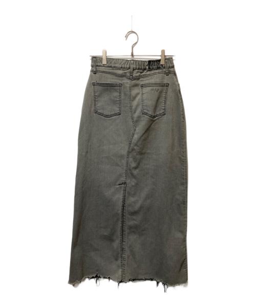 GOOD GRIEF!（グッドグリーフ）GOOD GRIEF! (グッドグリーフ) CUT OFF HEM DENIM LONG SKIRT グレー サイズ:Mの古着・服飾アイテム