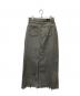 GOOD GRIEF! (グッドグリーフ) CUT OFF HEM DENIM LONG SKIRT グレー サイズ:M：5000円