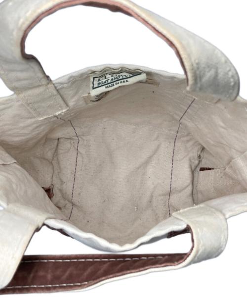 L.L.Bean（エルエルビーン）L.L.Bean (エルエルビーン) REMI RELIEF (レミレリーフ) Canvas Mini Tote Bag ホワイトの古着・服飾アイテム