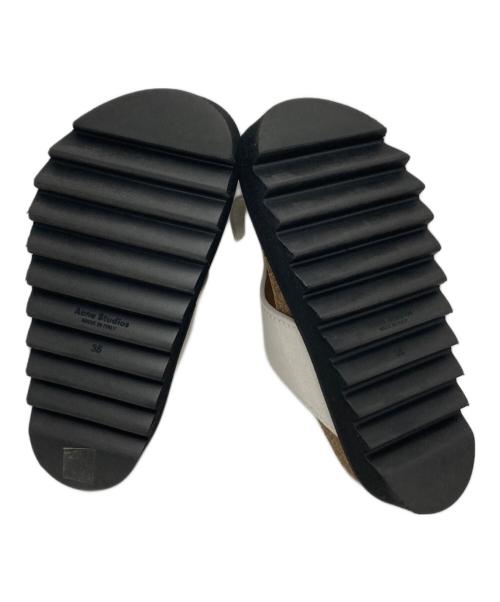 Acne studios（アクネ ストゥディオズ）ACNE STUDIOS (アクネ ストゥディオズ) Flat Sandal ホワイト サイズ:35の古着・服飾アイテム