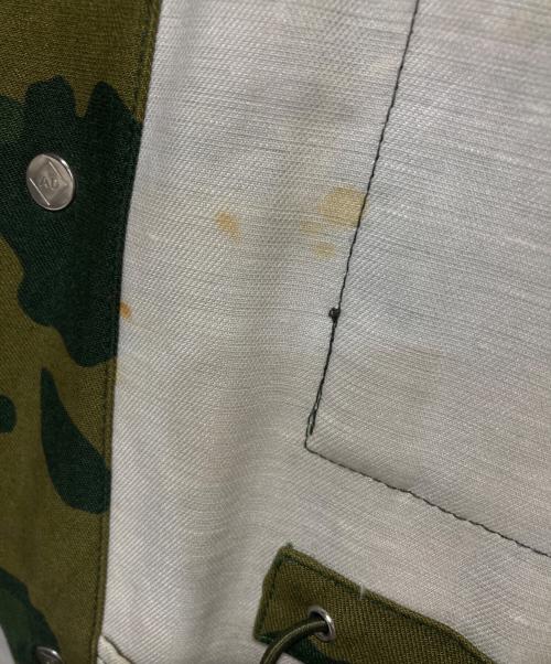 dunhill（ダンヒル）dunhill (ダンヒル) カモフラージュ柄コットンリネンジャケット カーキ サイズ:Sの古着・服飾アイテム
