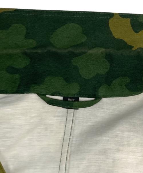 dunhill（ダンヒル）dunhill (ダンヒル) カモフラージュ柄コットンリネンジャケット カーキ サイズ:Sの古着・服飾アイテム