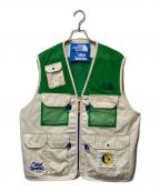 THE NORTH FACE×ONLINE CERAMICSザ ノース フェイス×オンライン セラミックス）の古着「M66 Utility Field Vest」｜アイボリー×グリーン