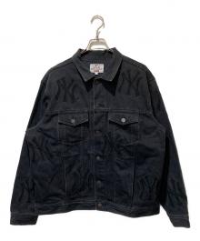 SUPREME×MLB（シュプリーム×エムエルビー）の古着「New York Yankees Denim Trucker Jacket」｜ブラック
