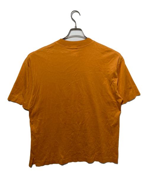 HERMES（エルメス）HERMES (エルメス) Hロゴ刺繍ポケットTシャツ オレンジ サイズ:Mの古着・服飾アイテム