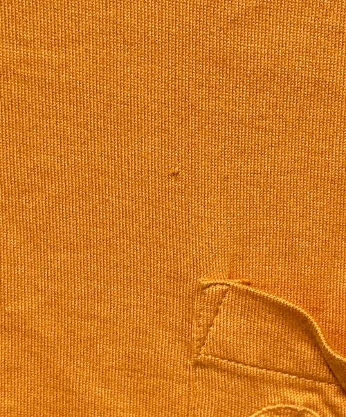 HERMES（エルメス）HERMES (エルメス) Hロゴ刺繍ポケットTシャツ オレンジ サイズ:Mの古着・服飾アイテム