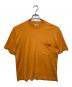 HERMES（エルメス）の古着「Hロゴ刺繍ポケットTシャツ」｜オレンジ