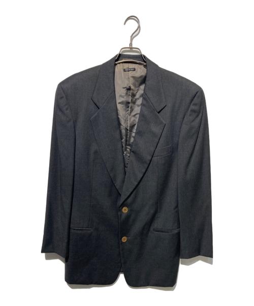 GIORGIO ARMANI（ジョルジオアルマーニ）GIORGIO ARMANI (ジョルジオアルマーニ) 2B テーラードジャケット グレー サイズ:48の古着・服飾アイテム