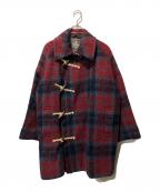 Vivienne Westwood manヴィヴィアン ウェストウッド マン）の古着「チェック柄ダッフルコート」｜ネイビー×レッド