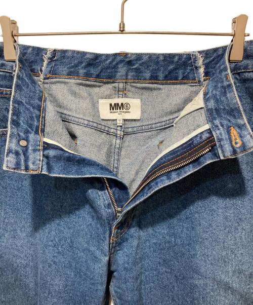 MM6 Maison Margiela（エムエムシックスメゾンマルジェラ）MM6 Maison Margiela (エムエムシックスメゾンマルジェラ) クロップドジーンズ インディゴ サイズ:44の古着・服飾アイテム