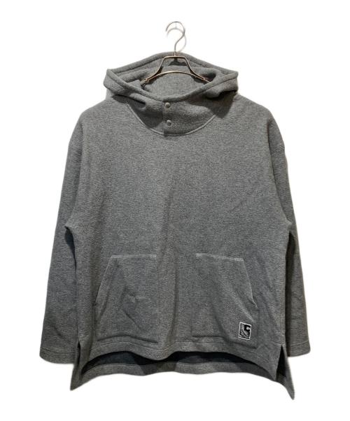 CABAN（キャバン）CABaN (キャバン) ウールコットンダブルフェイス プルオーバーパーカー グレー サイズ:Lの古着・服飾アイテム