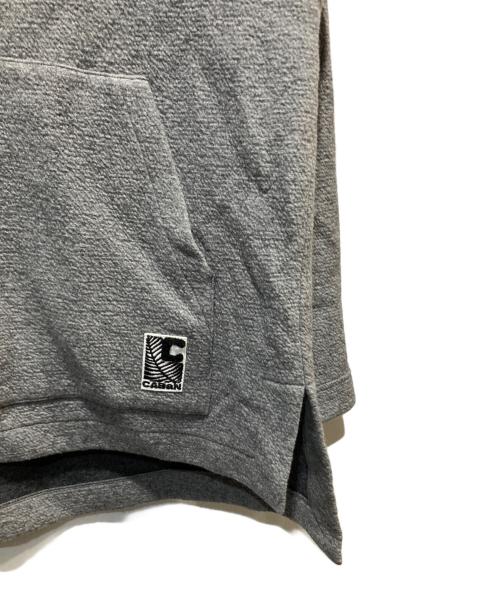 CABAN（キャバン）CABaN (キャバン) ウールコットンダブルフェイス プルオーバーパーカー グレー サイズ:Lの古着・服飾アイテム