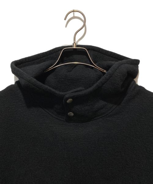 CABAN（キャバン）CABaN (キャバン) ウールコットンダブルフェイス プルオーバーパーカー ブラック サイズ:Lの古着・服飾アイテム