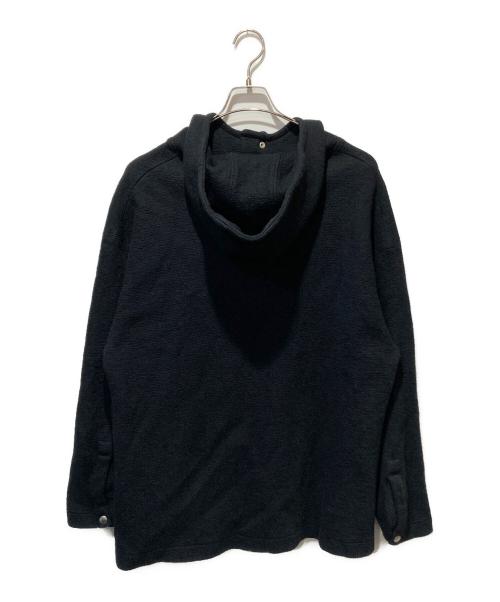 CABAN（キャバン）CABaN (キャバン) ウールコットンダブルフェイス プルオーバーパーカー ブラック サイズ:Lの古着・服飾アイテム