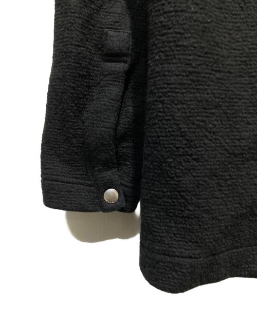 CABAN（キャバン）CABaN (キャバン) ウールコットンダブルフェイス プルオーバーパーカー ブラック サイズ:Lの古着・服飾アイテム