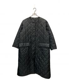 Barbour（バブアー）の古着「キルティングノーカラーコート」｜ブラック