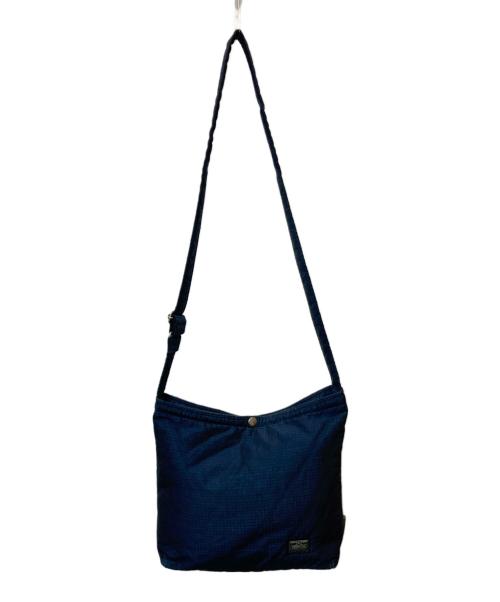 PORTER（ポーター）PORTER (ポーター) BLUE BLUE (ブルーブルー) リップストップショルダーバッグ インディゴの古着・服飾アイテム