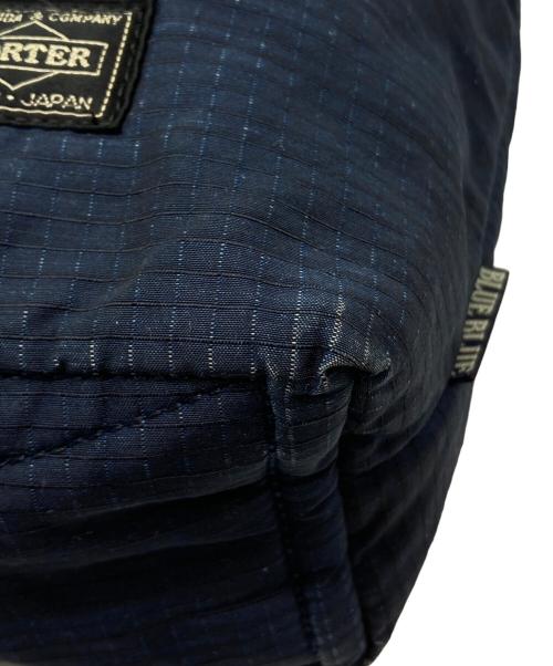 PORTER（ポーター）PORTER (ポーター) BLUE BLUE (ブルーブルー) リップストップショルダーバッグ インディゴの古着・服飾アイテム