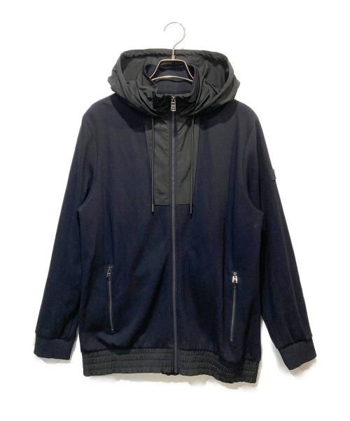 BOSS（ボス）BOSS (ボス) 切替ジップパーカー ブラック サイズ:Lの古着・服飾アイテム