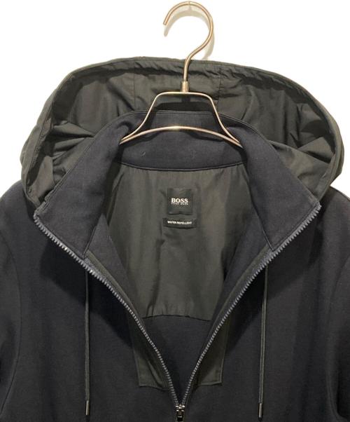 BOSS（ボス）BOSS (ボス) 切替ジップパーカー ブラック サイズ:Lの古着・服飾アイテム