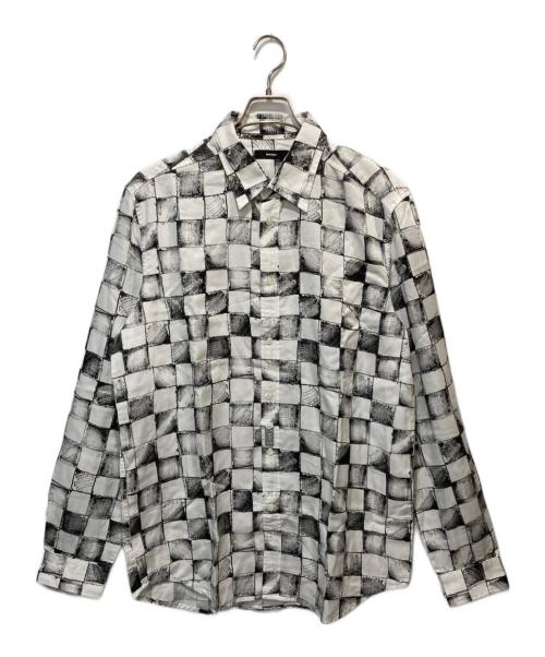 DIESEL（ディーゼル）DIESEL (ディーゼル) S-CLESチェックシャツ ホワイト サイズ:XL 未使用品の古着・服飾アイテム
