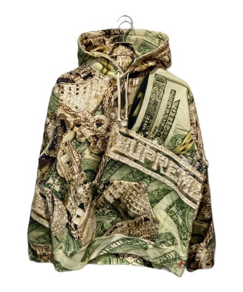 SUPREME（シュプリーム）Supreme (シュプリーム) 20SS Bling Hooded Sweatshirt グリーン サイズ:Lの古着・服飾アイテム