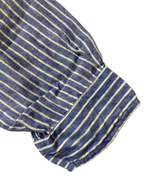 RALPH LAUREN（ラルフローレン）RALPH LAUREN (ラルフローレン) リネンストライプシャツ ブルー サイズ:Lの古着・服飾アイテム