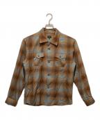 RATSラッツ）の古着「COTTON RAYON CHECK SHIRT　コットンレーヨンチェックシャツ」｜ブラウン