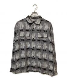 RATS（ラッツ）の古着「NATIVE JACQUARD SHIRT」｜グレー