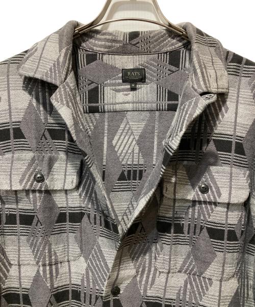 RATS（ラッツ）RATS (ラッツ) NATIVE JACQUARD SHIRT グレー サイズ:Mの古着・服飾アイテム
