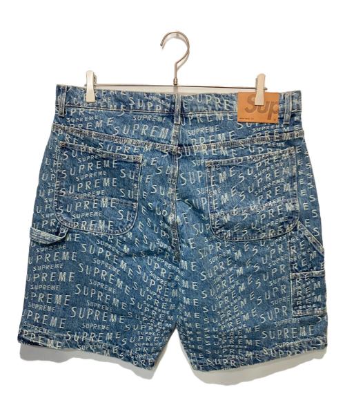 SUPREME（シュプリーム）Supreme (シュプリーム) Warp Jacquard Logos Denim Painter Short インディゴ サイズ:36の古着・服飾アイテム