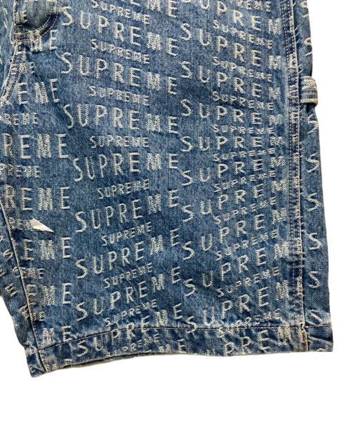 SUPREME（シュプリーム）Supreme (シュプリーム) Warp Jacquard Logos Denim Painter Short インディゴ サイズ:36の古着・服飾アイテム