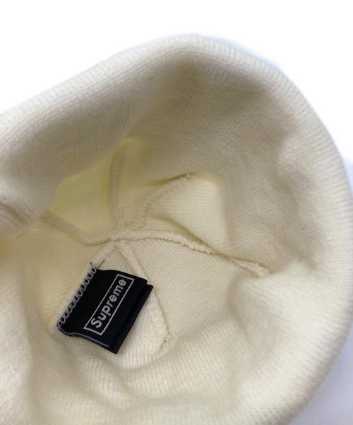 SUPREME（シュプリーム）SUPREME (シュプリーム) New Era (ニューエラ) Cross Box Logo Beanie アイボリー 未使用品の古着・服飾アイテム
