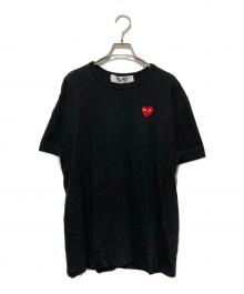 PLAY COMME des GARCONS（プレイコムデギャルソン）の古着「ハート刺繍Tシャツ」｜ブラック
