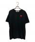 PLAY COMME des GARCONS（プレイコムデギャルソン）の古着「ハート刺繍Tシャツ」｜ブラック
