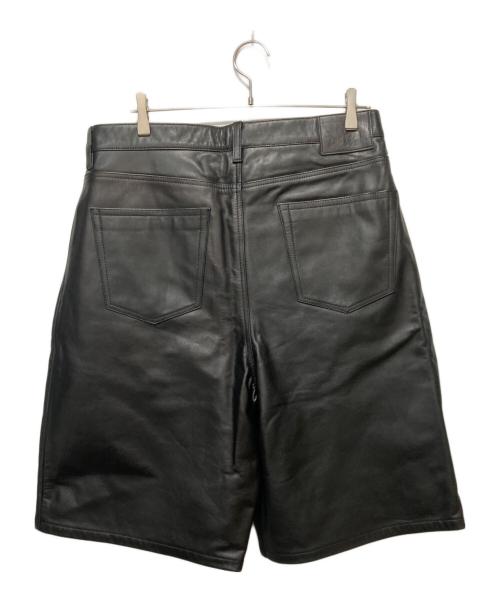 stussy（ステューシー）stussy (ステューシー) BIG OL' SHORT LEATHER ブラック サイズ:32の古着・服飾アイテム