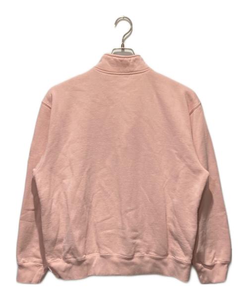 SUPREME（シュプリーム）SUPREME (シュプリーム) Shop Flag Half Zip Pullover (London)　ショップフラッグハーフジッププルオーバー　ロンドン ピンク サイズ:Mの古着・服飾アイテム