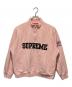 SUPREME（シュプリーム）の古着「Shop Flag Half Zip Pullover (London)　ショップフラッグハーフジッププルオーバー　ロンドン」｜ピンク