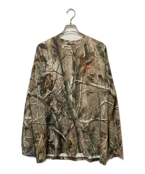 SUPREME（シュプリーム）Supreme (シュプリーム) Small Box L/S Tee Realtree / スモールボックス ロングスリーブ リアルツリー ブラウン サイズ:Lの古着・服飾アイテム