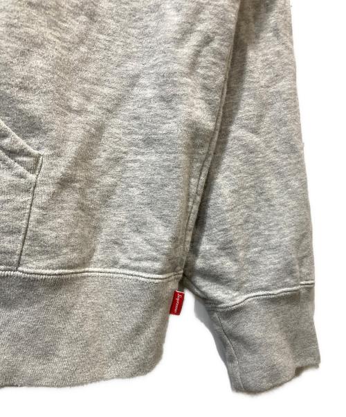 SUPREME（シュプリーム）SUPREME (シュプリーム) Contrast Hooded Sweatshirt グレー×レッド サイズ:Lの古着・服飾アイテム
