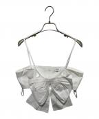 CHANELシャネル）の古着「COCO ButtonCcamisole Tops」｜ホワイト