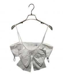 CHANEL（シャネル）の古着「COCO ButtonCcamisole Tops」｜ホワイト