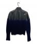CHANEL (シャネル) ニット切替ラムレザージャケット ブラック×ネイビー サイズ:36：170000円
