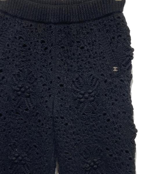 CHANEL（シャネル）CHANEL (シャネル) カシミヤニットジョガーパンツ ブラック サイズ:36の古着・服飾アイテム
